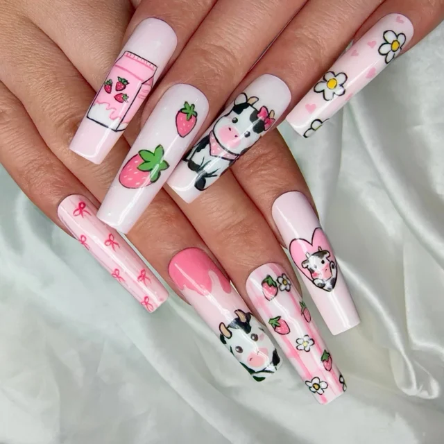 Sweet Strawberry cow 🐮 🍓🥛✨
